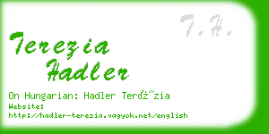 terezia hadler business card
